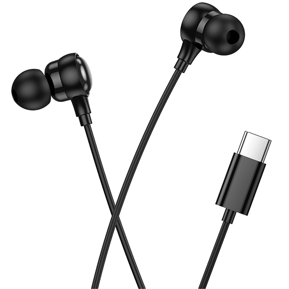 Hands Free Hoco M116 Benevolent Stereo USB-C με Μικρόφωνο 1.2m Μαύρα Συμβατά με Όλες τις USB-C Συσκευές | Hands Free - shopin.gr