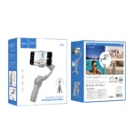Gimbal Hoco K24 για Συσκευές 4.5"- 7" 3600mAh V5.2 με Σταθεροποιητή 3 Αξόνων Γκρι | Selfie Sticks - shopin.gr