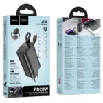 Power Bank Hoco J148 Handy 5000mAh PD20W QC3.0A Φορτιστής με 1xUSB-C και Καλώδιο Type-C Μαύρο | Power Bank - shopin.gr