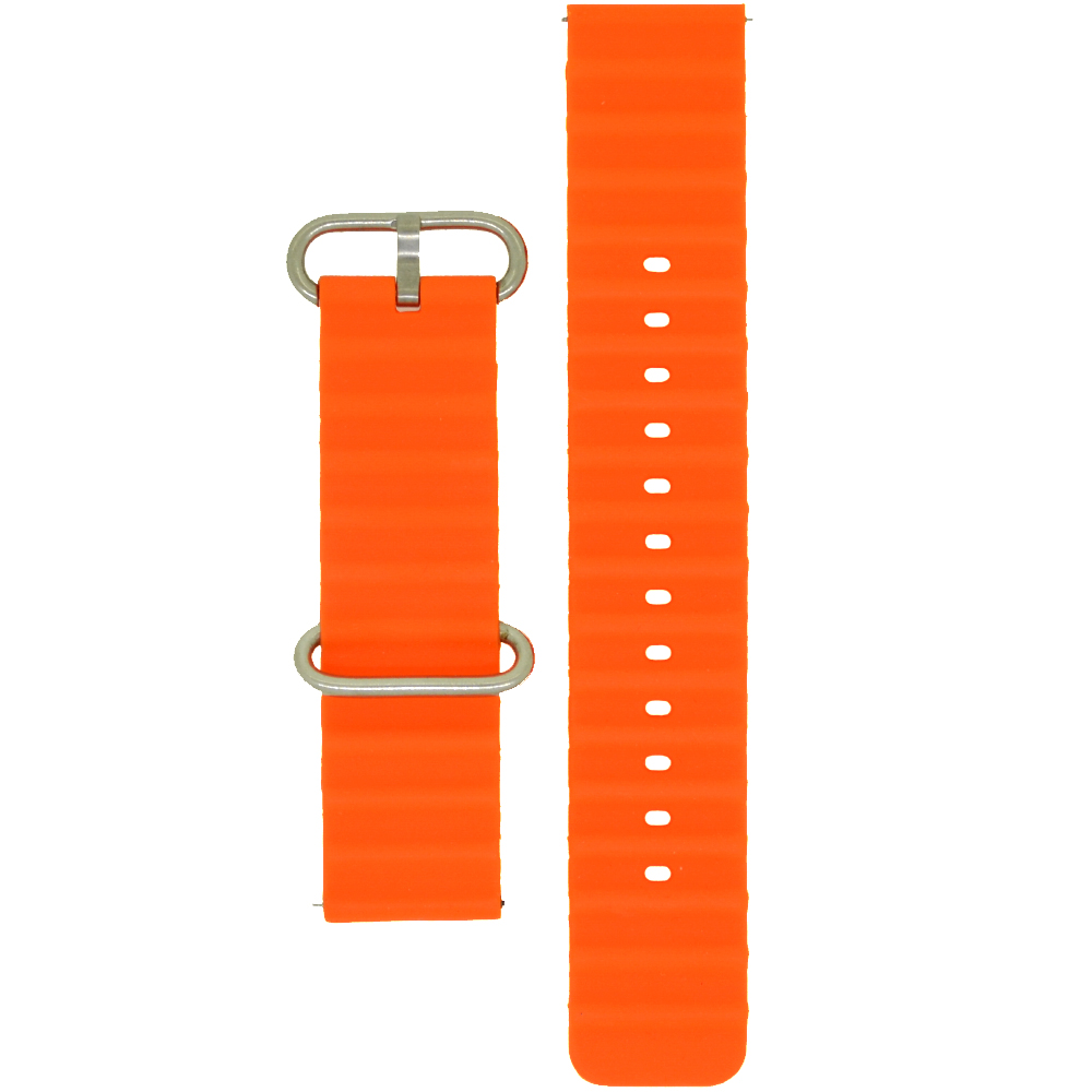 Ανταλλακτικό Watchband Hoco 20mm Universal Πορτοκαλί Silicon Band | Αξεσουάρ Wearables - shopin.gr