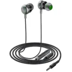 Hands Free Acefast L4 Earphones Stereo 3.5mm Braided 1.2m Μαύρα με HD Μικρόφωνο | Hands Free - shopin.gr
