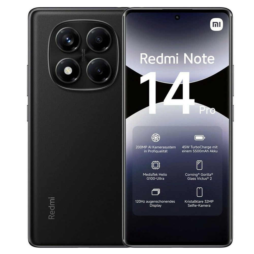 Xiaomi Redmi Note 14 Pro 4G Dual Sim 6.67" 8GB/256GB NFC IP64 Midnight Black | Smartphone - shopin.gr