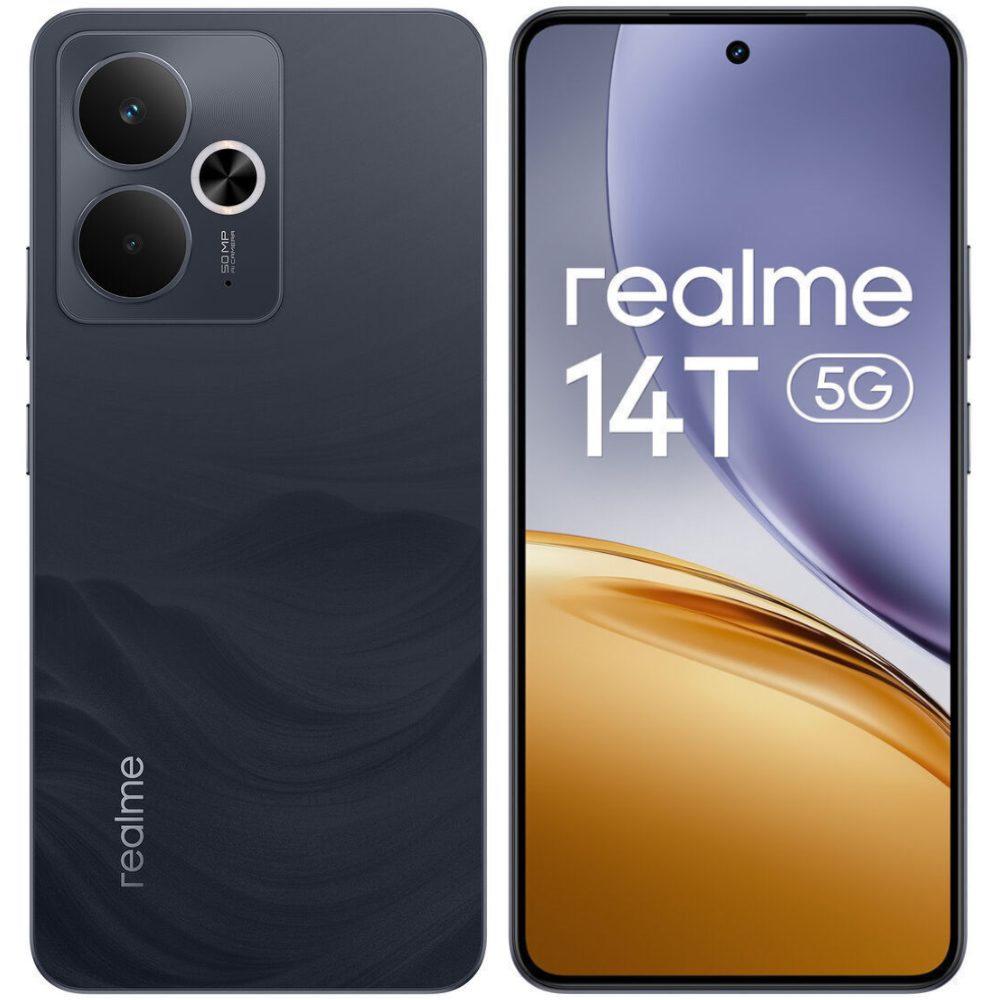 Realme 14T 5G Dual Sim 6.67" 8GB/256GB IP68 Obsidian Black | Smartphone - shopin.gr