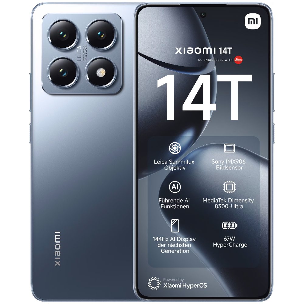 Xiaomi 14T 5G Dual Sim 6.67" 12GB/256GB NFC IP68 Titan Blue | Smartphone - shopin.gr