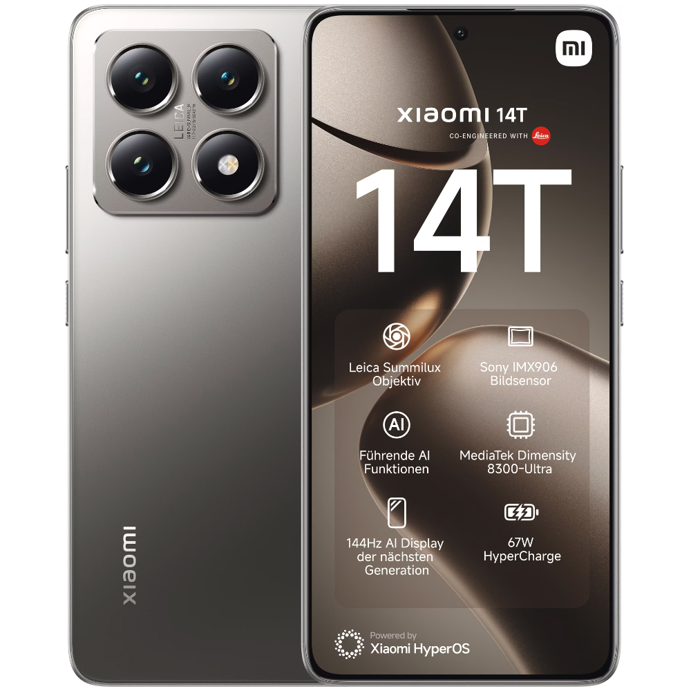 Xiaomi 14T 5G Dual Sim 6.67" 12GB/256GB NFC IP68 Titan Gray | Smartphone - shopin.gr