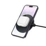 Ασύρματος Φορτιστής Hoco CW62 Peak PD15W Ultra-thin με Ψηφιακή Ένδειξη Φόρτισης 1.2m Μαύρος | Ασύρματοι Φορτιστές - shopin.gr