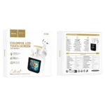 Wireless Hands Free Hoco EW86 Cat v5.4 300mAh 3.5 Ώρες Ομιλίας Σύστημα Εύρεσης Ακουστικού και Οθόνη Αφής Λευκά | Bluetooth - shopin.gr