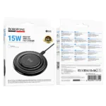 Ασύρματος Φορτιστής Borofone BQ40 Crown Magnetic Magsafe 15W με Καλώδιο USB-A Μαύρος | Ασύρματοι Φορτιστές - shopin.gr