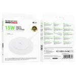 Ασύρματος Φορτιστής Borofone BQ40 Crown Magnetic Magsafe 15W με Καλώδιο USB-A Λευκός | Ασύρματοι Φορτιστές - shopin.gr