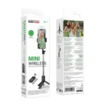 Selfie Stick Borofone BY14 Graceful Mini για Συσκευές 4.5"-7.0" με Τηλεχειριστήριο 120mAh Bluetooth v5.2 Μαύρο | Selfie Sticks - shopin.gr