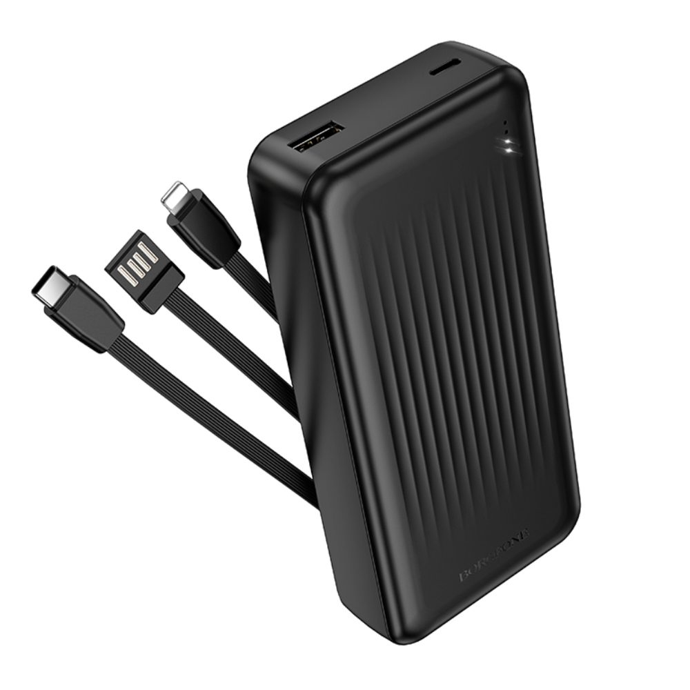 Power Bank Borofone BJ79A 20000mAh με 3 Καλώδια Φόρτισης USB-C