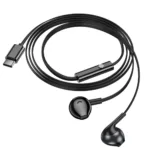 Hands Free Hoco M115 Sagacious USB-C Universal Earphones Hi-Fi Stereo με Μικρόφωνο Μαύρα 1.2m | Hands Free - shopin.gr