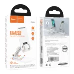 Βάση Στήριξης Επιτραπέζια Αλουμινένια Hoco PH50 Ivey 360° για συσκευές 4.5"-7" και Επεκτεινόμενο Βραχίονα Λευκή | Βάσεις Στήριξης - shopin.gr