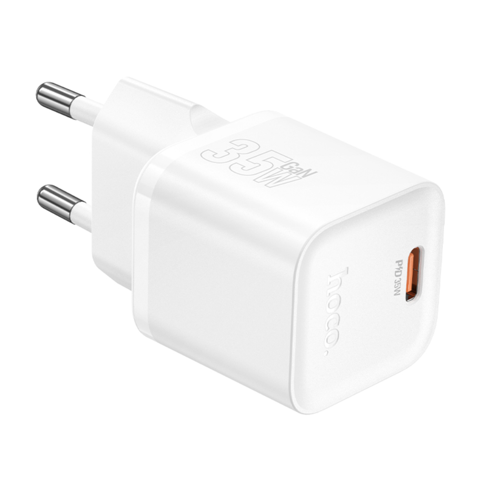 Φορτιστής Ταξιδίου Hoco N66 Ingenious GaN με 1 Εξόδο Φόρτισης USB-C PD35W 5V 3.0A Λευκός | Φορτιστές - shopin.gr