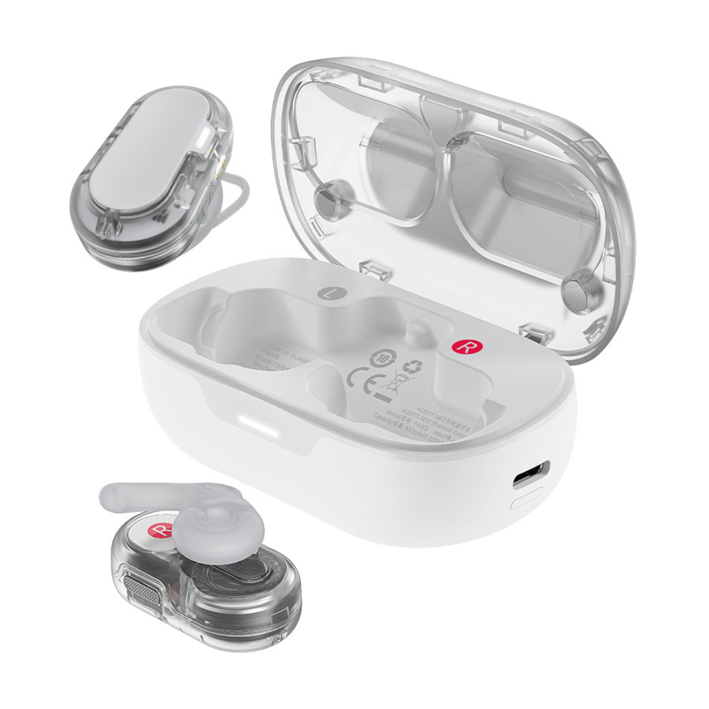 Wireless Earphones Hands Free Acefast FA003 TWS v5.3 550mAh 8hr Λειτουργίας 4-Mic ENC Τεχνολογία IPX4 και Ασύρματη Φόρτιση Λευκά | Bluetooth - shopin.gr