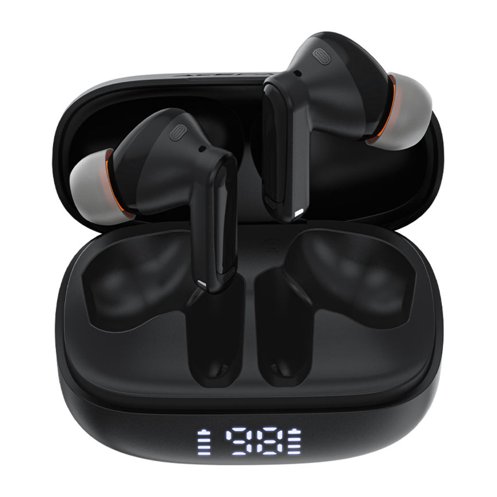 Wireless Earphones Hands Free Acefast W1 TWS v5.4 400mAh 8hr Λειτουργίας ANC 4-Mic ENC Τεχνολογία IPX4 με LED Ένδειξη Μπαταρίας Μαύρα | Bluetooth - shopin.gr