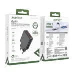 Φορτιστής Ταξιδίου Acefast  A69 GaN Mini με 1xUSB-A + 1xUSB-C PD30W Μαύρος | Φορτιστές - shopin.gr