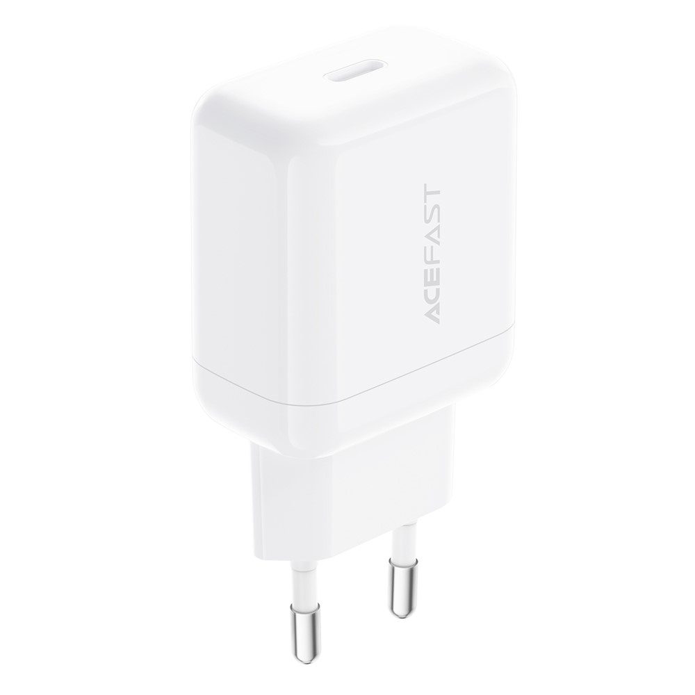 Φορτιστής Ταξιδίου Acefast A130 Fast Charging USB-C PD20W 3.0A Λευκός | Φορτιστές - shopin.gr