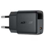Φορτιστής Ταξιδίου Acefast A115 Fast Charging USB-C PD30W 3.0A GaN με LED Ένδειξη Φόρτισης Μαύρος | Φορτιστές - shopin.gr
