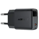 Φορτιστής Ταξιδίου Acefast A113 Fast Charging USB-C PD20W GaN με Digital Ένδειξη Φόρτισης Μαύρος | Φορτιστές - shopin.gr