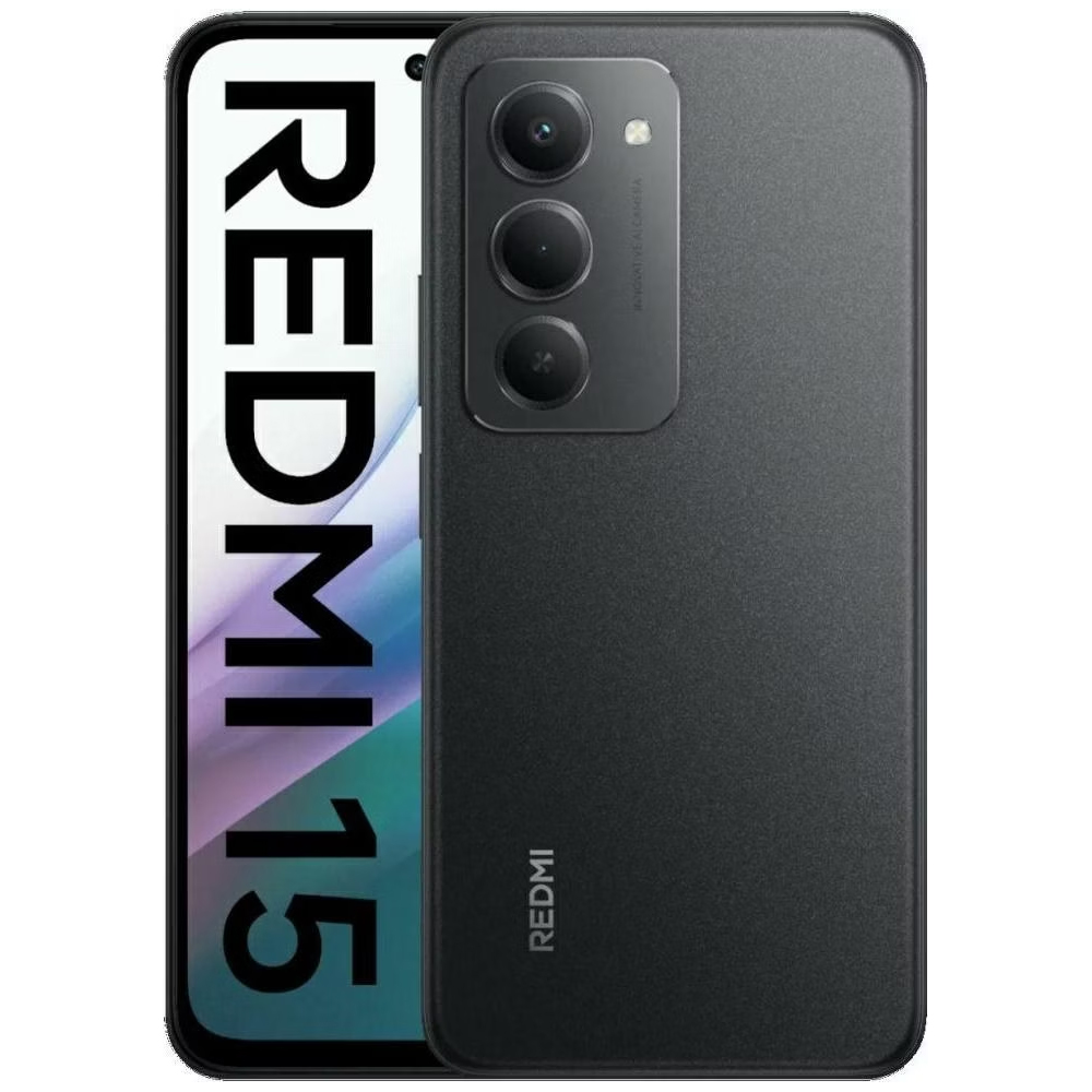 Xiaomi Redmi 15 4G Dual Sim 6.9" 6GB/128GB IP64 Midnight Black | Smartphone - shopin.gr