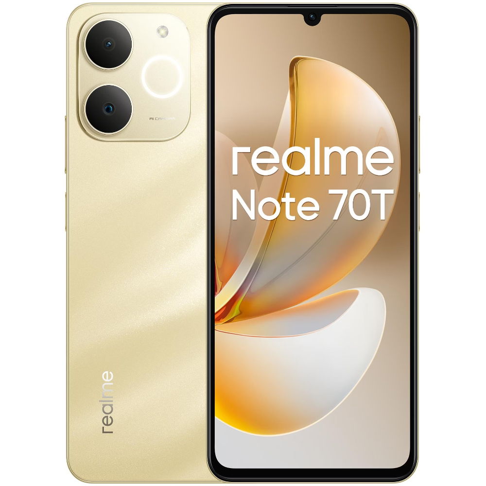 Realme Note 70T 4G Dual Sim 6.74" 4GB/128GB IP54 Beach Gold | Smartphone - shopin.gr