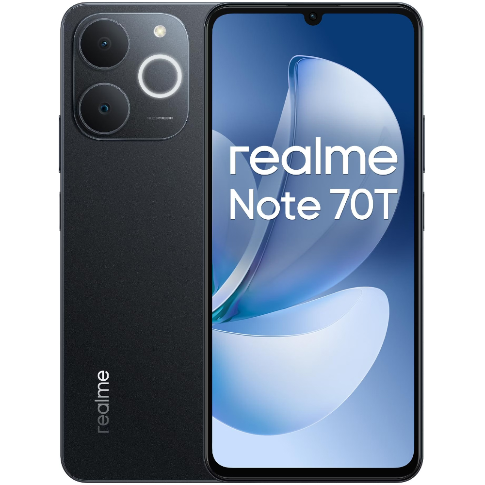 Realme Note 70T 4G Dual Sim 6.74" 4GB/128GB IP54 Obsidian Black | Smartphone - shopin.gr