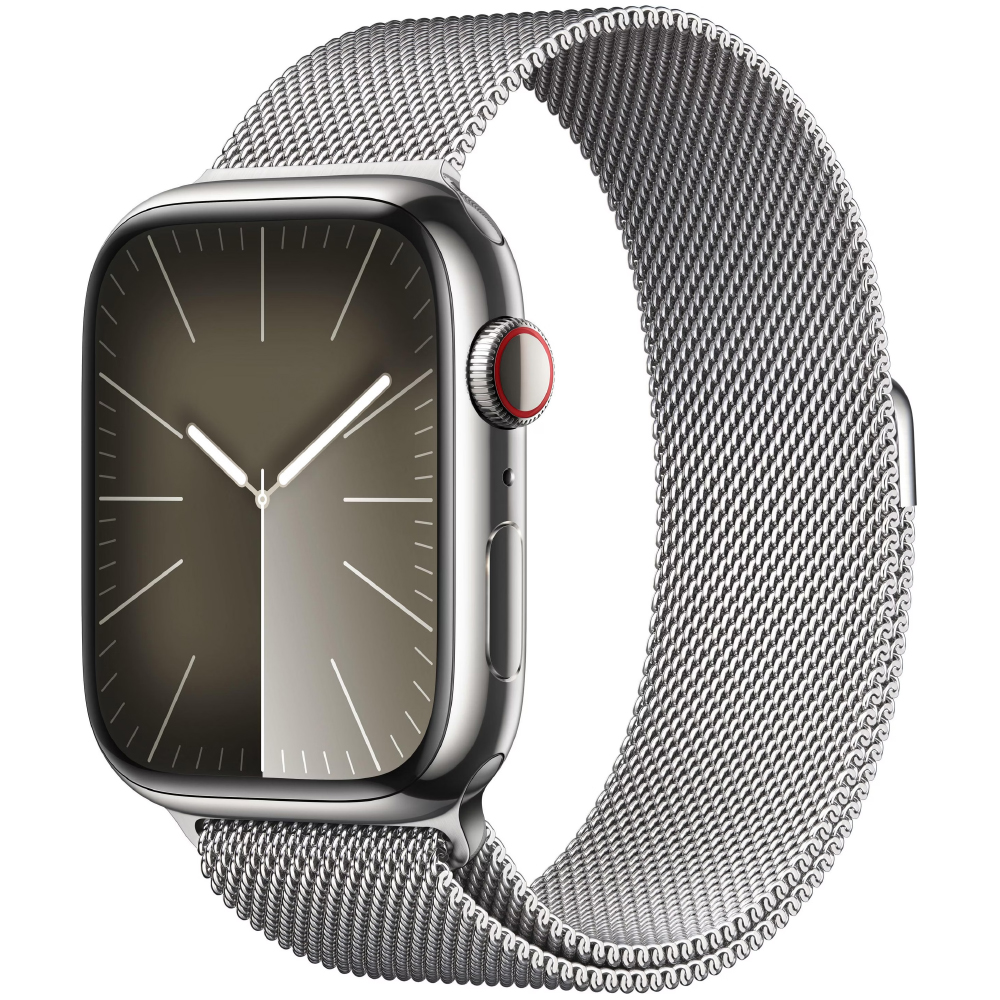 Apple Watch Series 9 45mm GPS NFC IP6X Stainless Steel Case Silver με Silver Milanese Loop | Smartwatches - shopin.gr