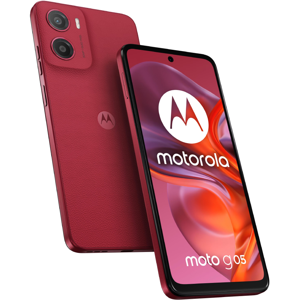 Motorola Moto G05 4G Dual Sim 6.67" 4GB/256GB IP54 Plum Red | Smartphone - shopin.gr