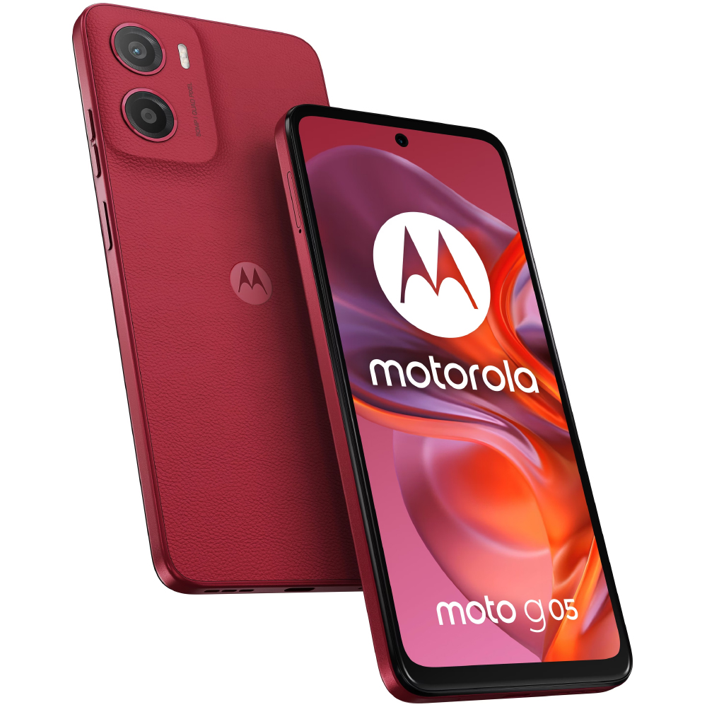 Motorola Moto G05 4G Dual Sim 6.67" 4GB/128GB IP54 Plum Red | Smartphone - shopin.gr