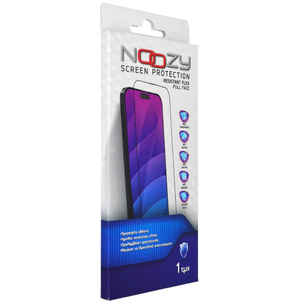 Tempered Glass Noozy Full Face Resistant Flex 9H για Xiaomi Redmi 15 4G 5G | Προστασία Οθόνης - shopin.gr