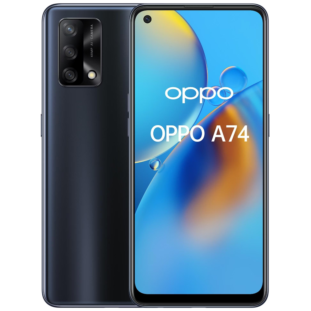 Oppo A74 4G Dual Sim 6.43" 4GB/128GB Prism Black | Smartphone - shopin.gr