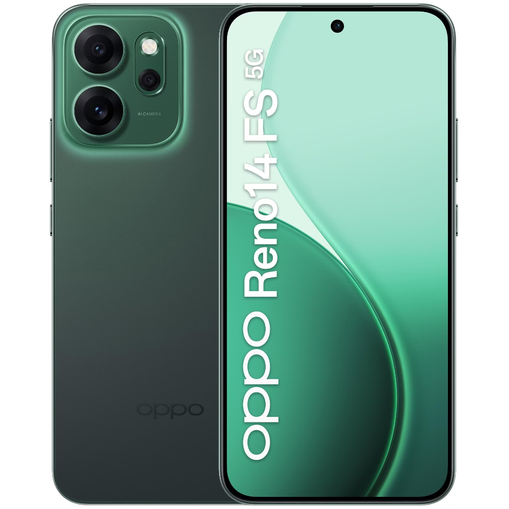 Oppo Reno14 FS 5G Dual Sim 6.57" 12GB/512GB NFC IP68 Luminous Green | Smartphone - shopin.gr