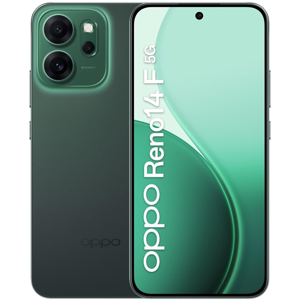 Oppo Reno14 F 5G Dual Sim 6.57" 8GB/256GB IP68 Luminous Green | Smartphone - shopin.gr