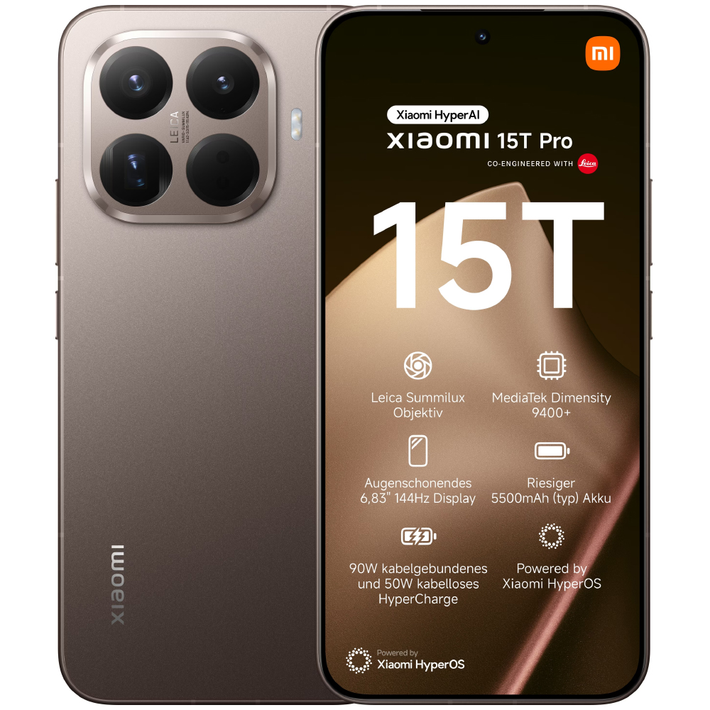 Xiaomi 15T Pro 5G Dual Sim 6.83" 12GB/512GB NFC IP68 Mocha Gold | Smartphone - shopin.gr