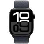 Apple Watch Series 10 Aluminum 42mm GPS NFC IP6X  Aluminum Case Jet Black με Sport Loop Ink | Smartwatches - shopin.gr
