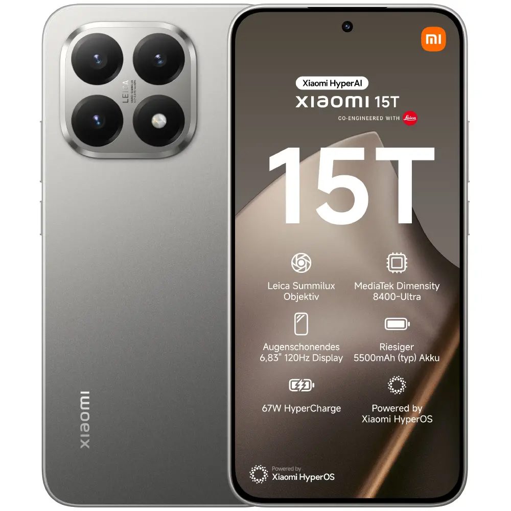 Xiaomi 15T 5G Dual Sim 6.83" 12GB/512GB NFC IP68 Grey | Smartphone - shopin.gr