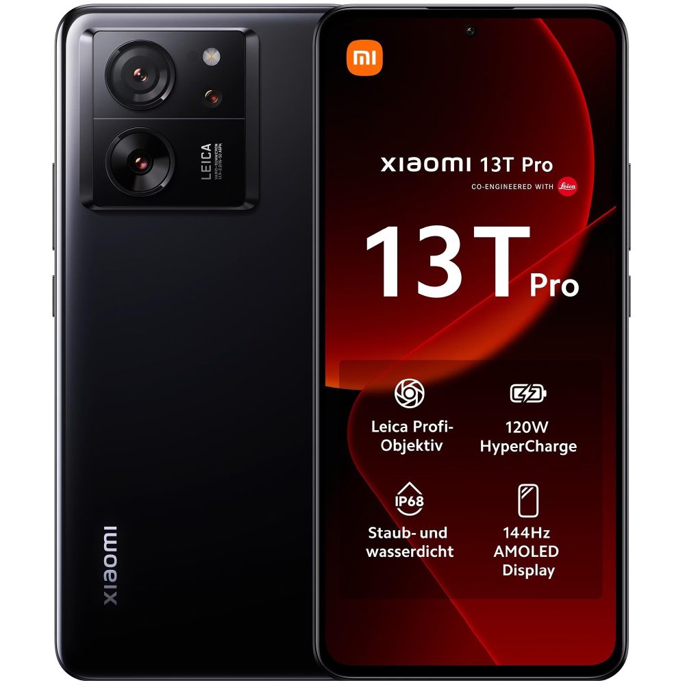 Xiaomi 13T Pro 5G Dual Sim 6.67" 12GB/512GB NFC IP68 Black | Smartphone - shopin.gr