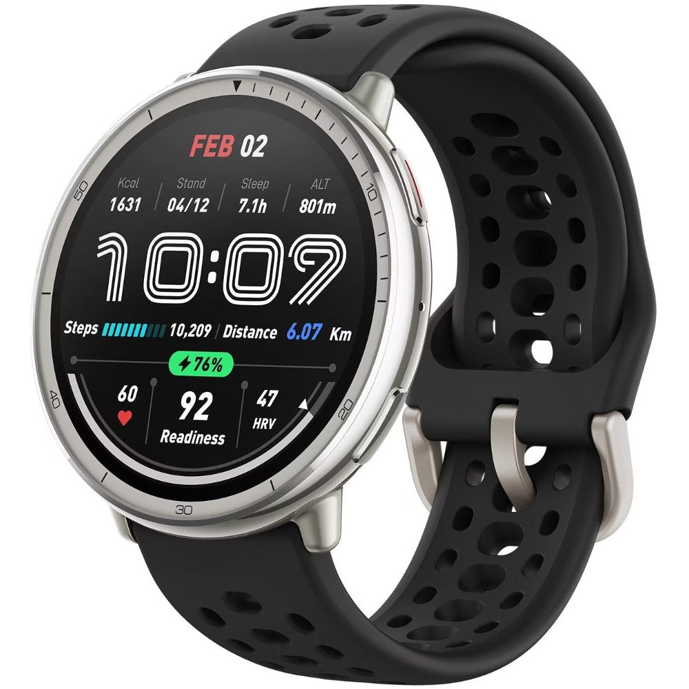 Smartwatch Amazfit Active 2 (Round) 1.32" AMOLED  GPS 5 ATM Black | Smartwatches - shopin.gr