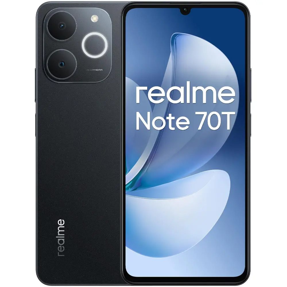 Realme Note 70T 4G Dual Sim 6.74" 4GB/256GB IP54 Black | Smartphone - shopin.gr