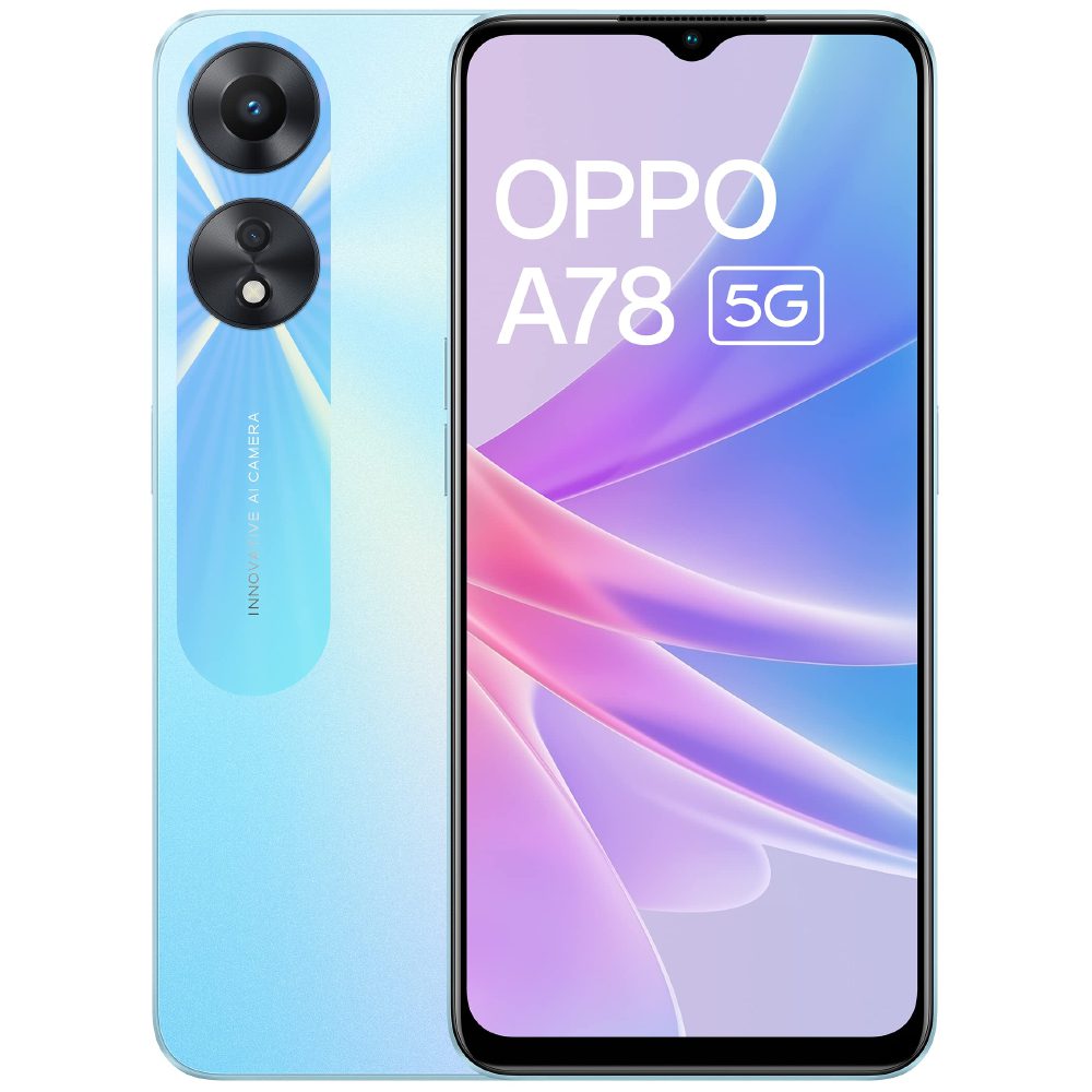Oppo A78 5G Dual Sim 6.56" 4GB/128GB NFC IP54 Glowing Blue | Smartphone - shopin.gr