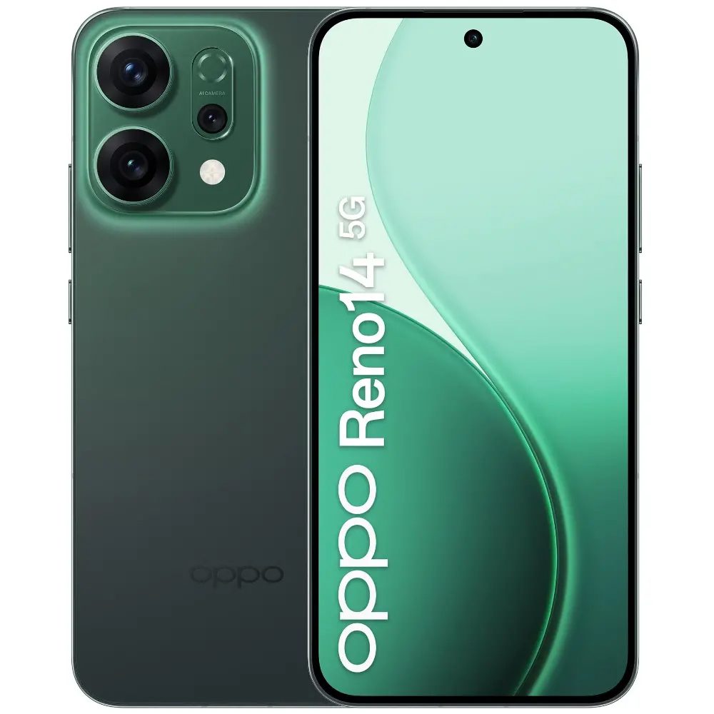Oppo Reno14 5G Dual Sim 6.59" 12GB/256GB IP68 Luminous Green | Smartphone - shopin.gr