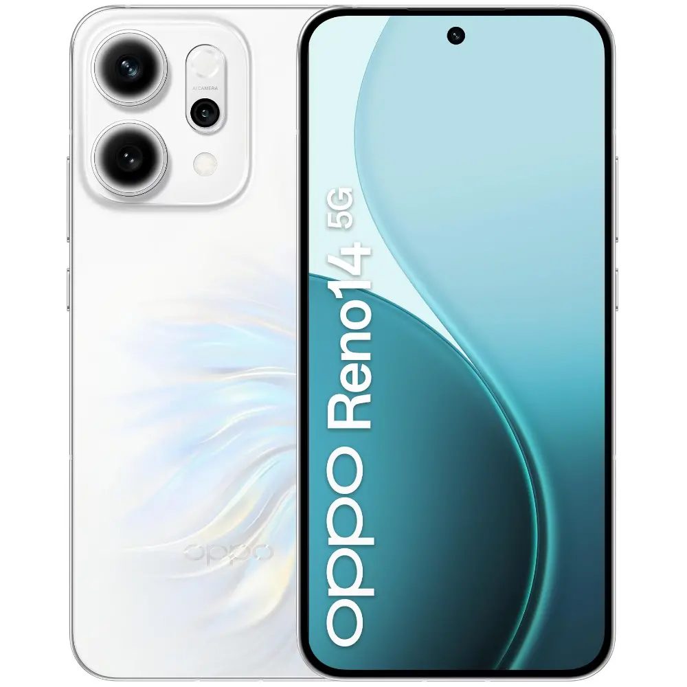 Oppo Reno14 5G Dual Sim 6.59" 12GB/256GB IP68 Opal White | Smartphone - shopin.gr