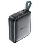 Power Bank Acefast M23 Mini 10000mAh PD22.5W Fast Charging με Ενσωματωμένα Καλώδια 1xUSB-C και 1xLightning και 1xUSB-C Θύρα Μαύρο | Power Bank - shopin.gr