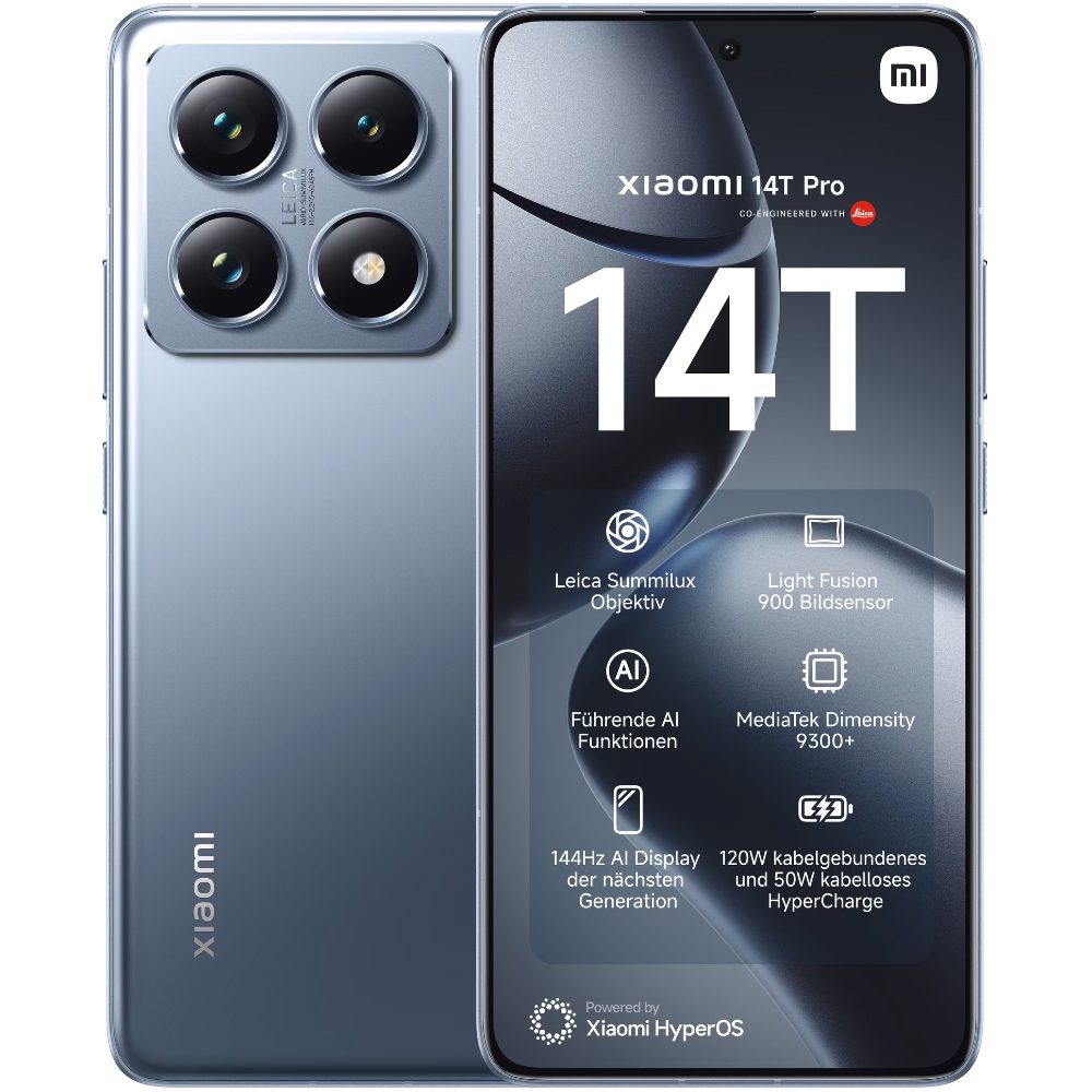 Xiaomi 14T Pro 5G Dual Sim 6.67" 12GB/512GB NFC IP68 Titan Blue | Smartphone - shopin.gr