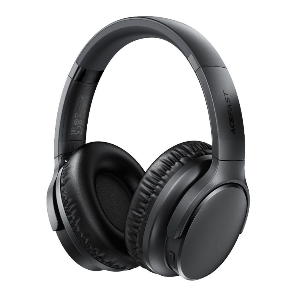 Wireless Ακουστικά Stereo Acefast H10 500mAh v5.4 Hi-Fi με Μικρόφωνο AUX USB-C 60ώρες Λειτουργία Μαύρα | Bluetooth - shopin.gr
