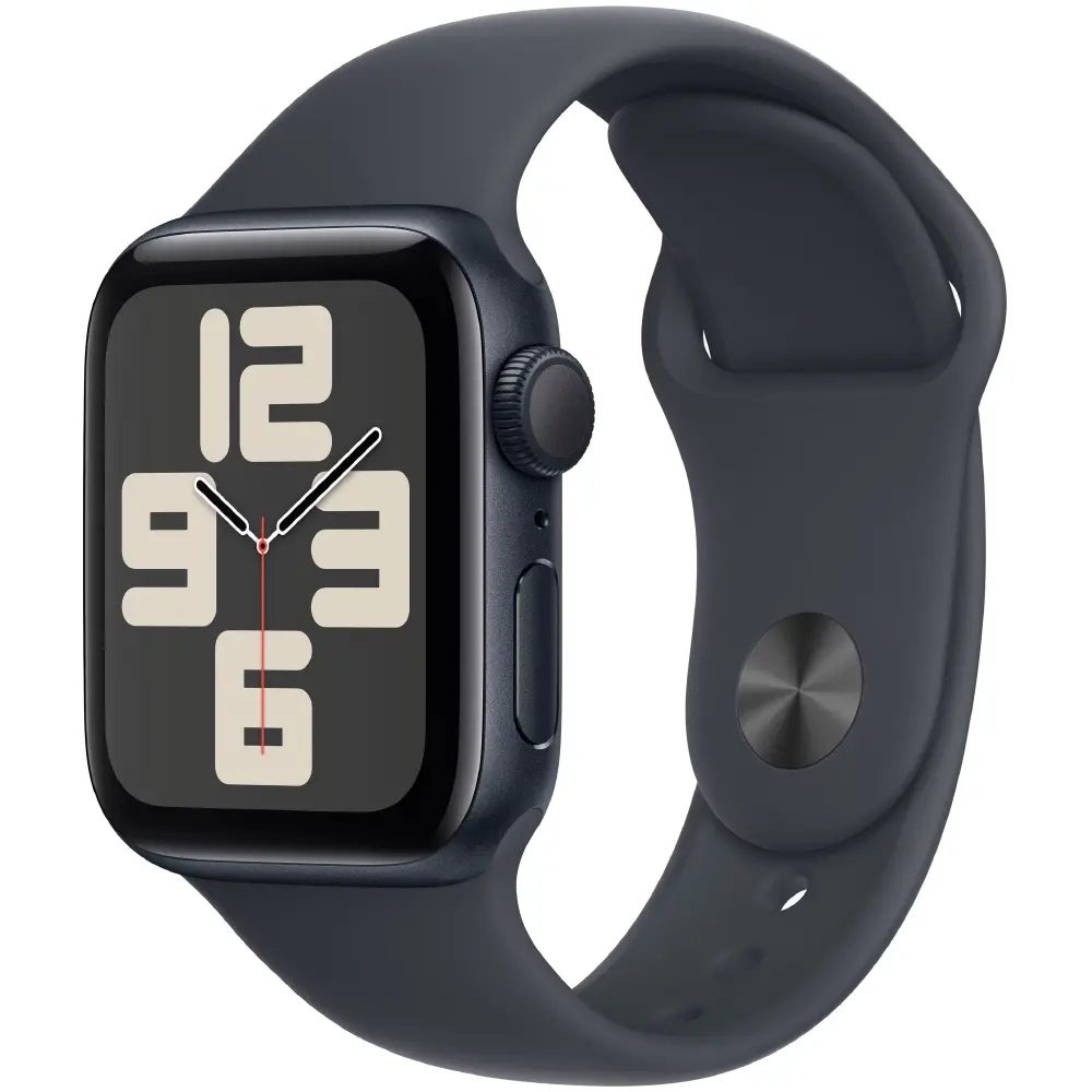 Apple Watch SE2 (2024) Aluminum 44mm GPS NFC 5 ATM Aluminum Case Midnight με Midnight Sport Band | Smartwatches - shopin.gr