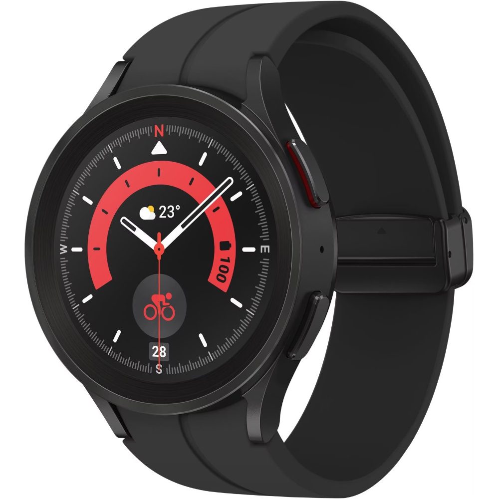 Smartwatch Samsung Galaxy Watch5 Pro R920 1.36" Super AMOLED GPS NFC 5ATM με Δυνατότητα Κλήσεων Black | Smartwatches - shopin.gr