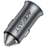 Φορτιστής Αυτοκινήτου Acefast B16 1xUSB-C 1xUSB-A PD95W QC3.0 Αλουμινένιος με Φωτισμό Γκρι | Φορτιστές - shopin.gr