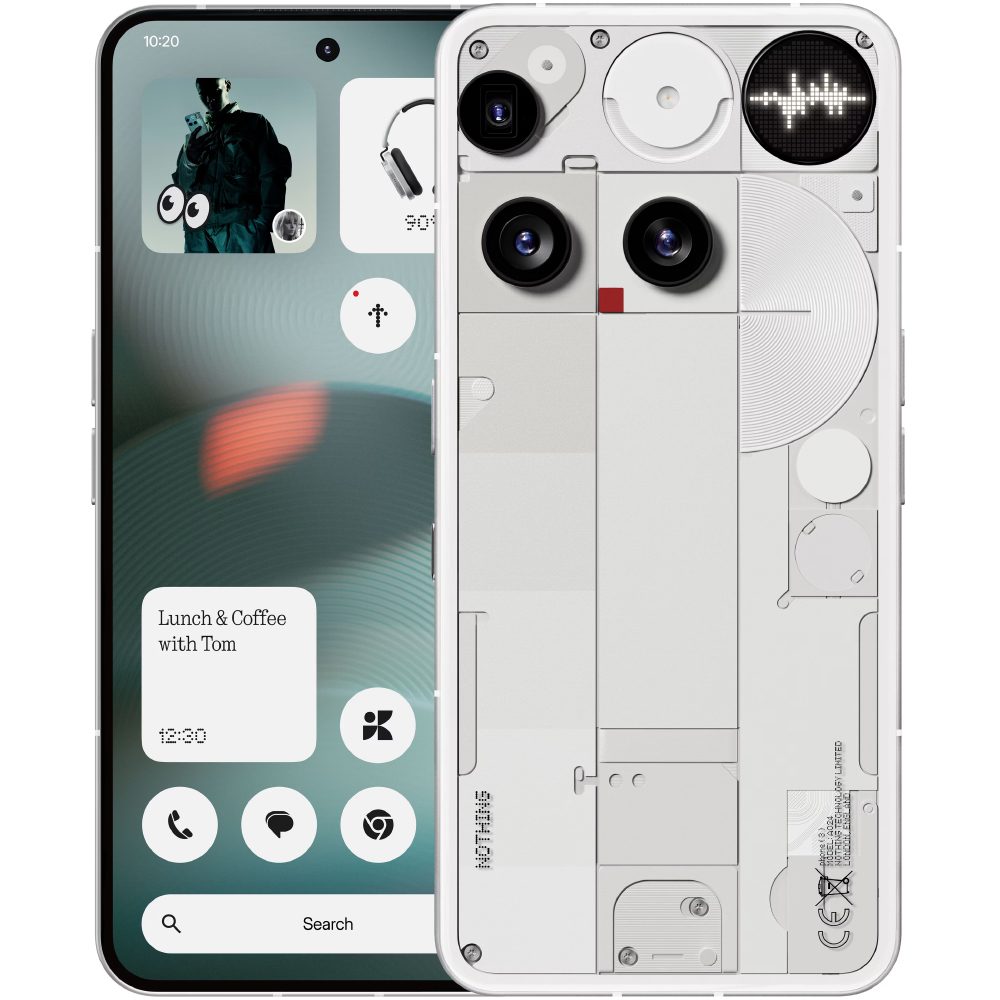 Nothing Phone (3) 5G Dual Sim 6.67" 16GB/512GB NFC IP68 White | Smartphone - shopin.gr